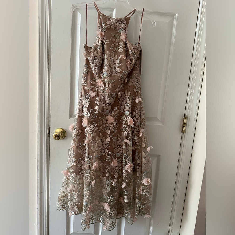 Floral Lace Midi Dress